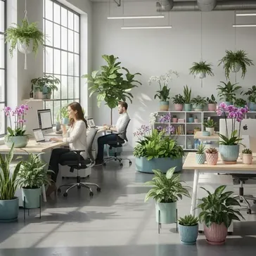 Kompleksowy przewodnik po kwiatach do biura: wybr, pielgnacja i korzyci